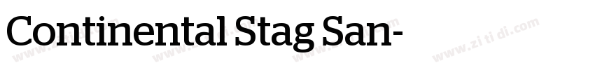 Continental Stag San字体转换